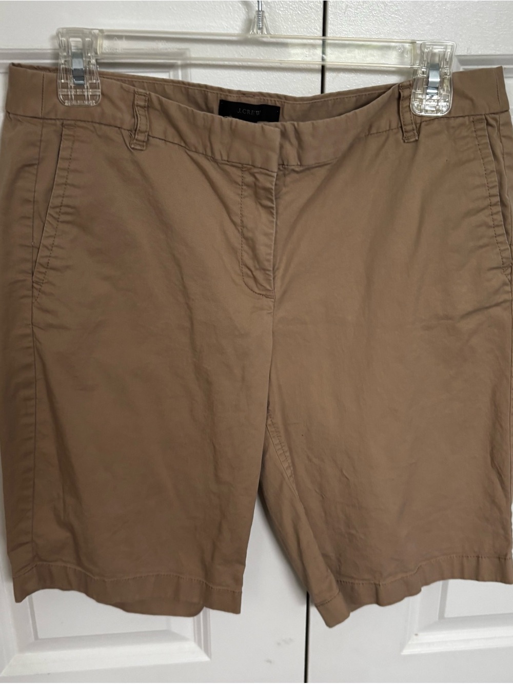 J. Crew Tan Bermuda Shorts - Clean Front Pocket Style